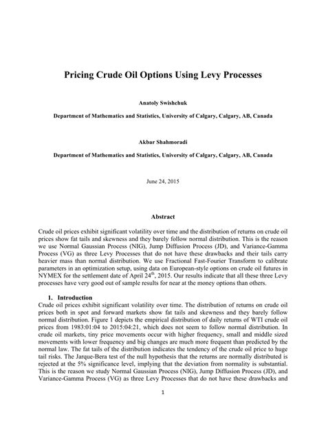 Book cover: Subordinated levy processes and applications to crude oil options
